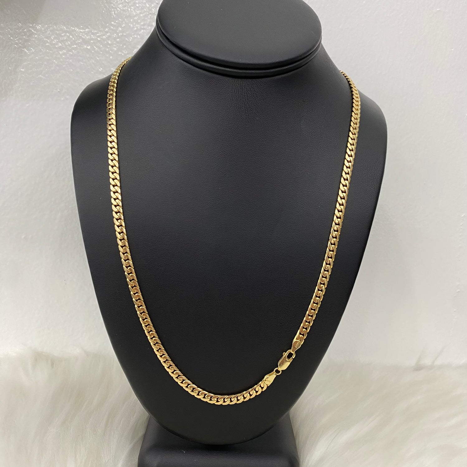 14K Yellow Gold Micro Cuban / 32.6gr / 4.4mm / 24in