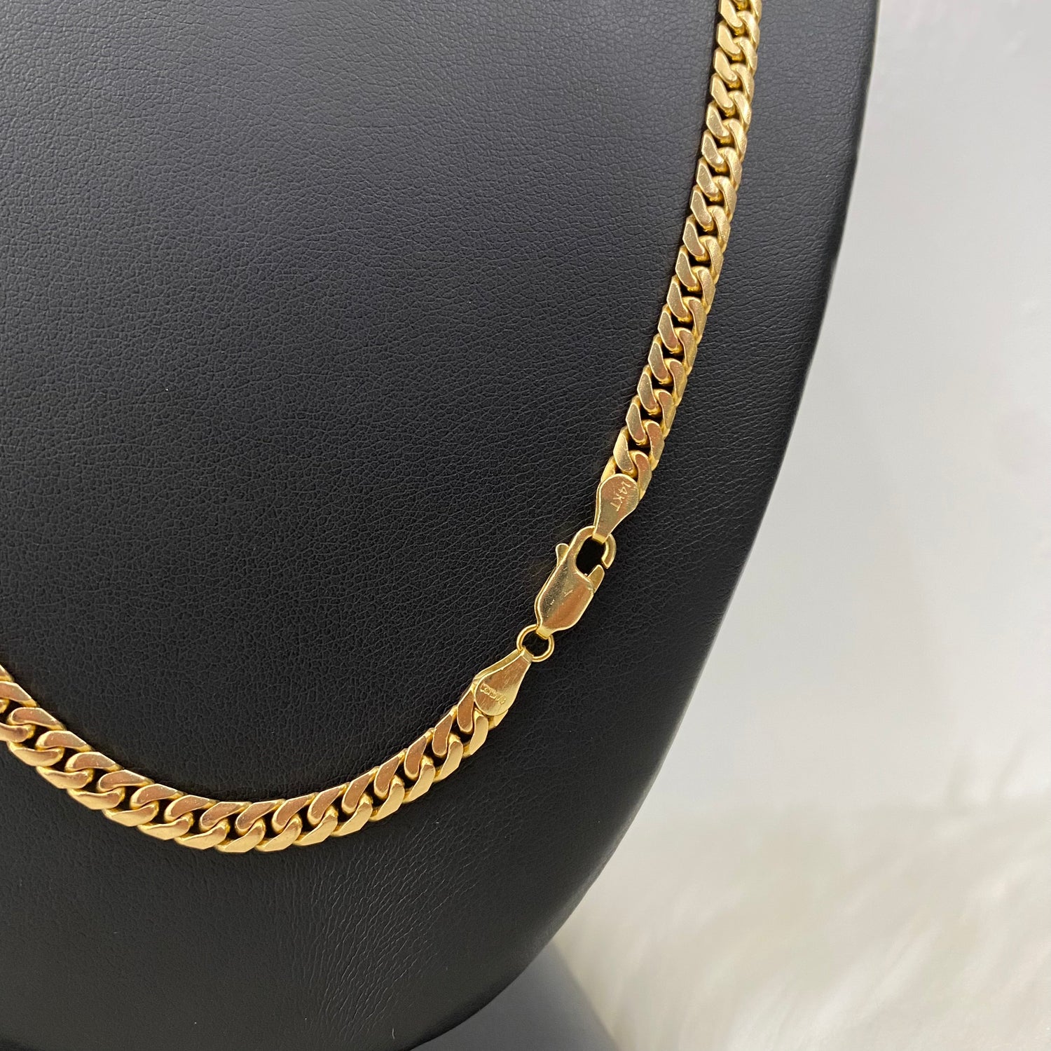 14K Yellow Gold Micro Cuban / 32.6gr / 4.4mm / 24in