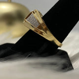 10K Yellow Gold Diamond Luxury Ring 0.32Ct Dia / 4.3gr / Size 10