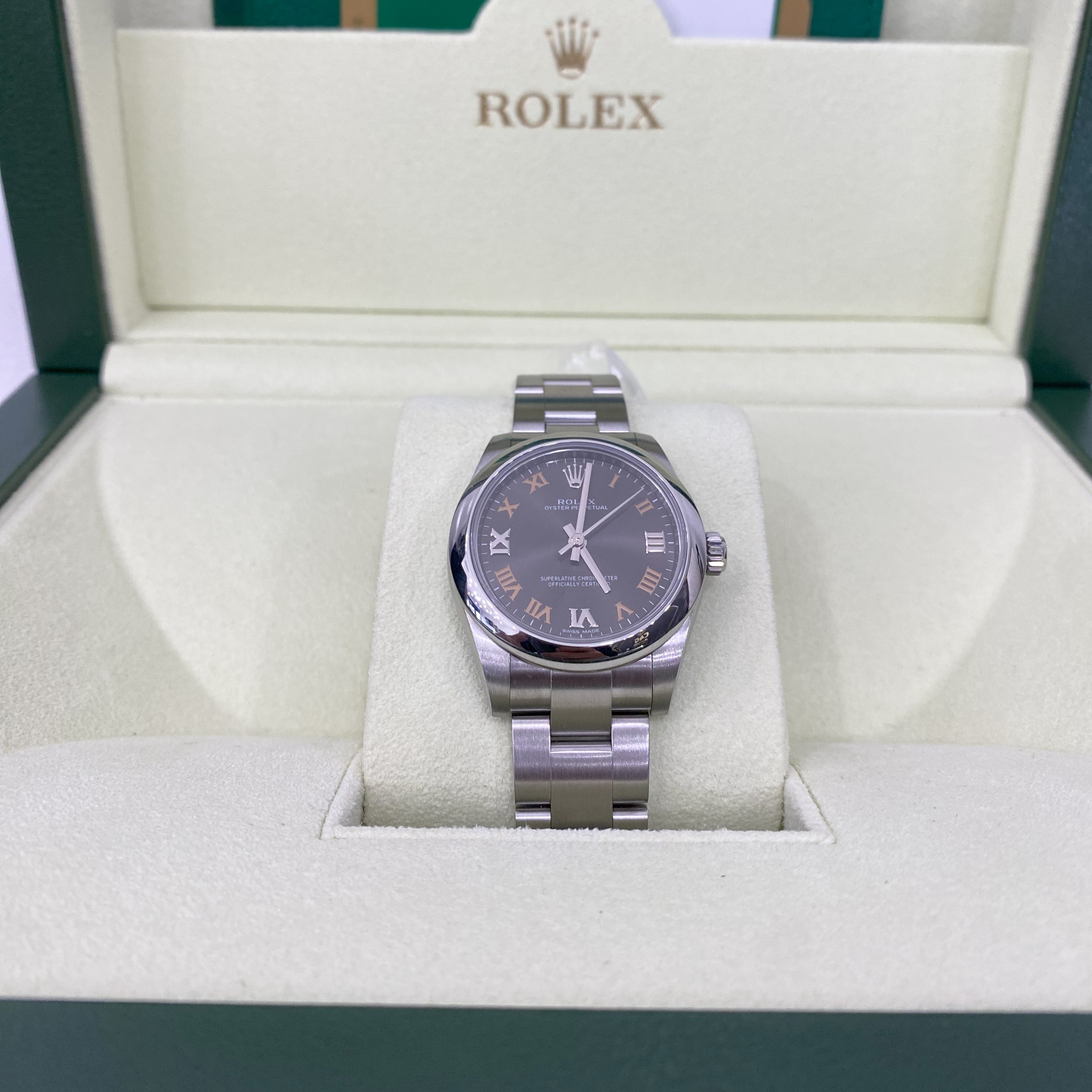 Rolex 177200 Slate Roman 2019 31Mm All Original