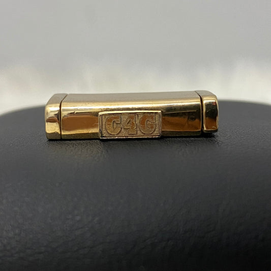 14K Yellow Gold Plain Sleek Lock / 19.1gr / 14mm