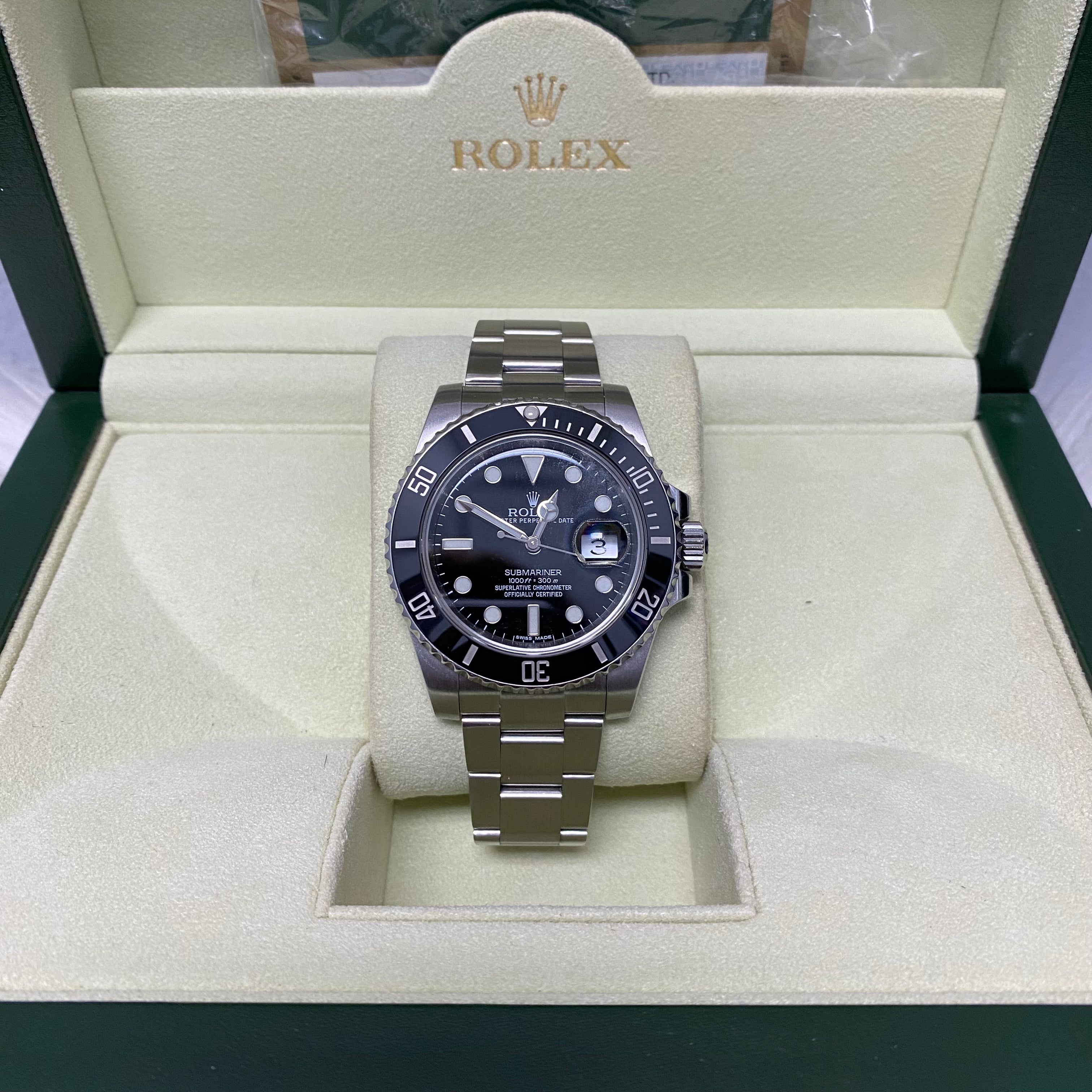 Rolex 116610Ln Submariner Date 40Mm Ceramic Bezel Black Dial Stainless Steel 2013 Oyster Band