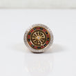 10K Yellow Gold Diamond Casino Roulette Ring 4.87Ct Dia / 21.6gr / Size 10