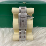 Rolex 41Mm Bustdown 126300-11.50Ct Dia Roman Numbers 2023 Oyster Band