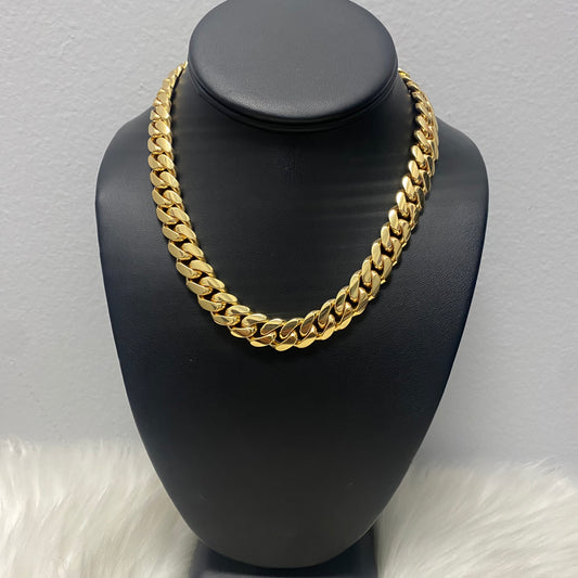 10K Yellow Gold Cuban Links / 152.7gr / 12.3mm / 16in