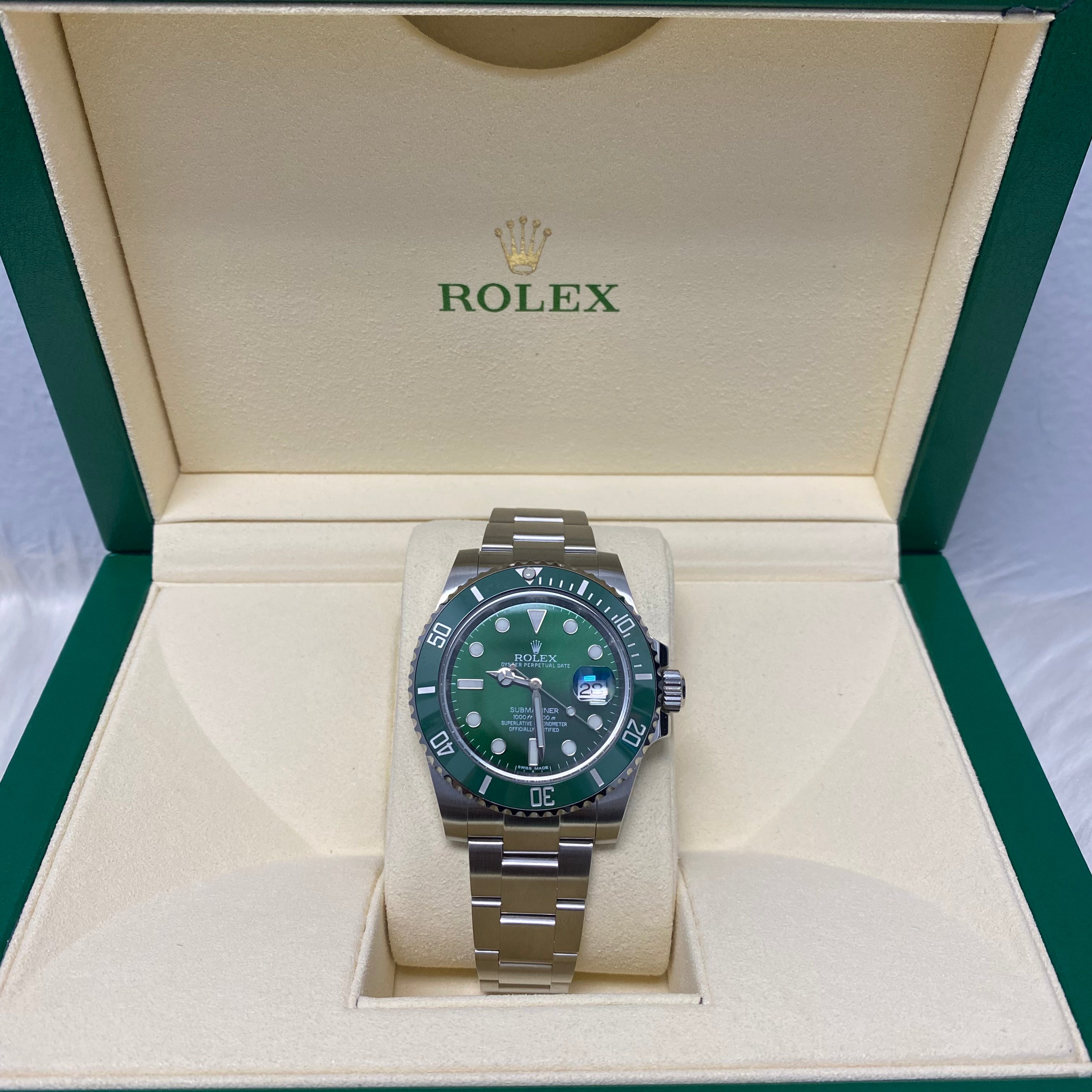 Rolex Submariner 40Mm Ss Hulk Edition Ref 116610Lv 2020 Oyster Band