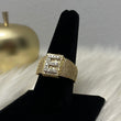 10K Yellow Gold Diamond Letter E Ring 1.48Ct Dia / 6.4gr / Size 9