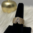 10K Yellow Gold Diamond Letter A Ring 1.49Ct Dia / 6.8gr / Size 9