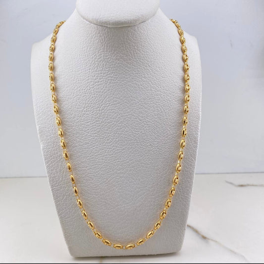 18K Yellow Gold Diamond Cut Gc Link Chain / 10.8gr / 4.7mm / 18in