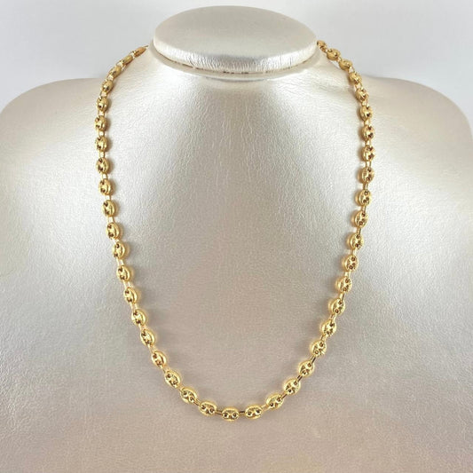 18K Yellow Gold Diamond Cut Gc Link Chain / 14.2gr / 5.7mm / 18in