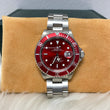 Rolex Submariner Date 40Mm 16610 Aftermarket Red Dial Bezel 2005 Oyster Band