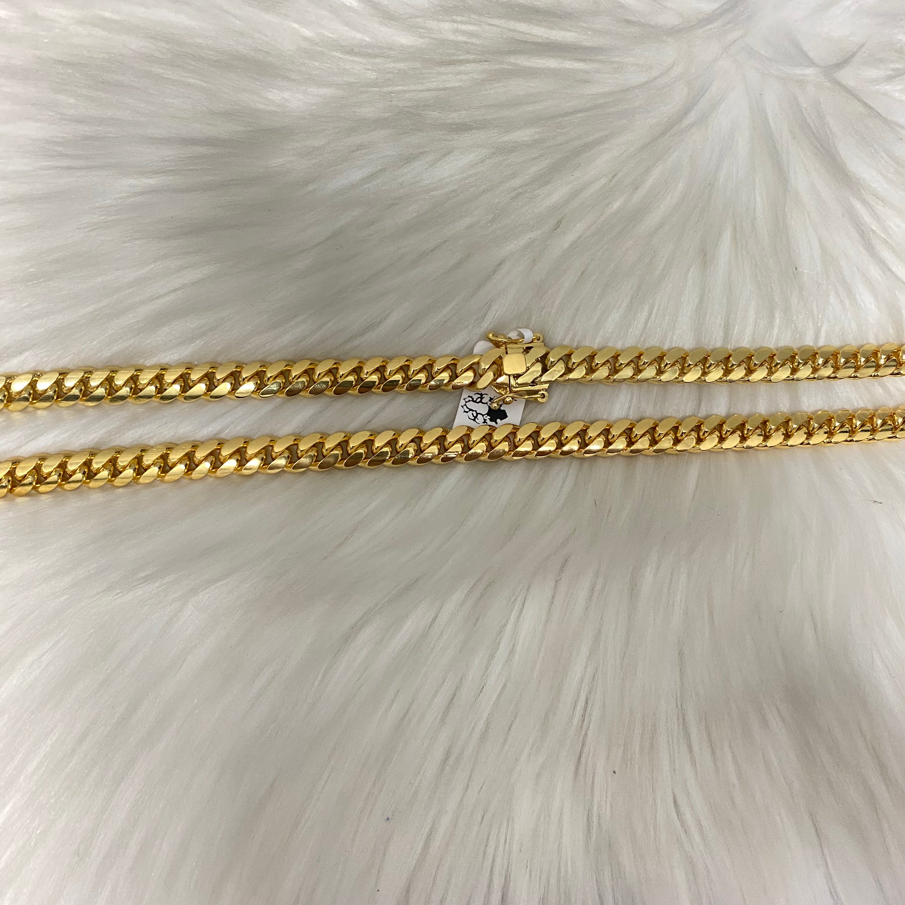 10K Yellow Gold Cuban Links / 131.1gr / 8.9mm / 23.5in