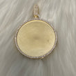 10K Yellow Gold Diamond Memoral Pendant 2.61Ct Dia / 28.46gr / 2 - 2.7in