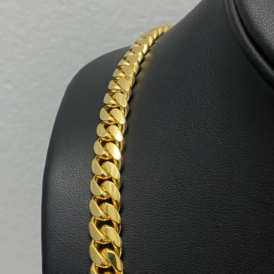 10K Yellow Gold Cuban Links / 110.2gr / 8mm / 24.5in