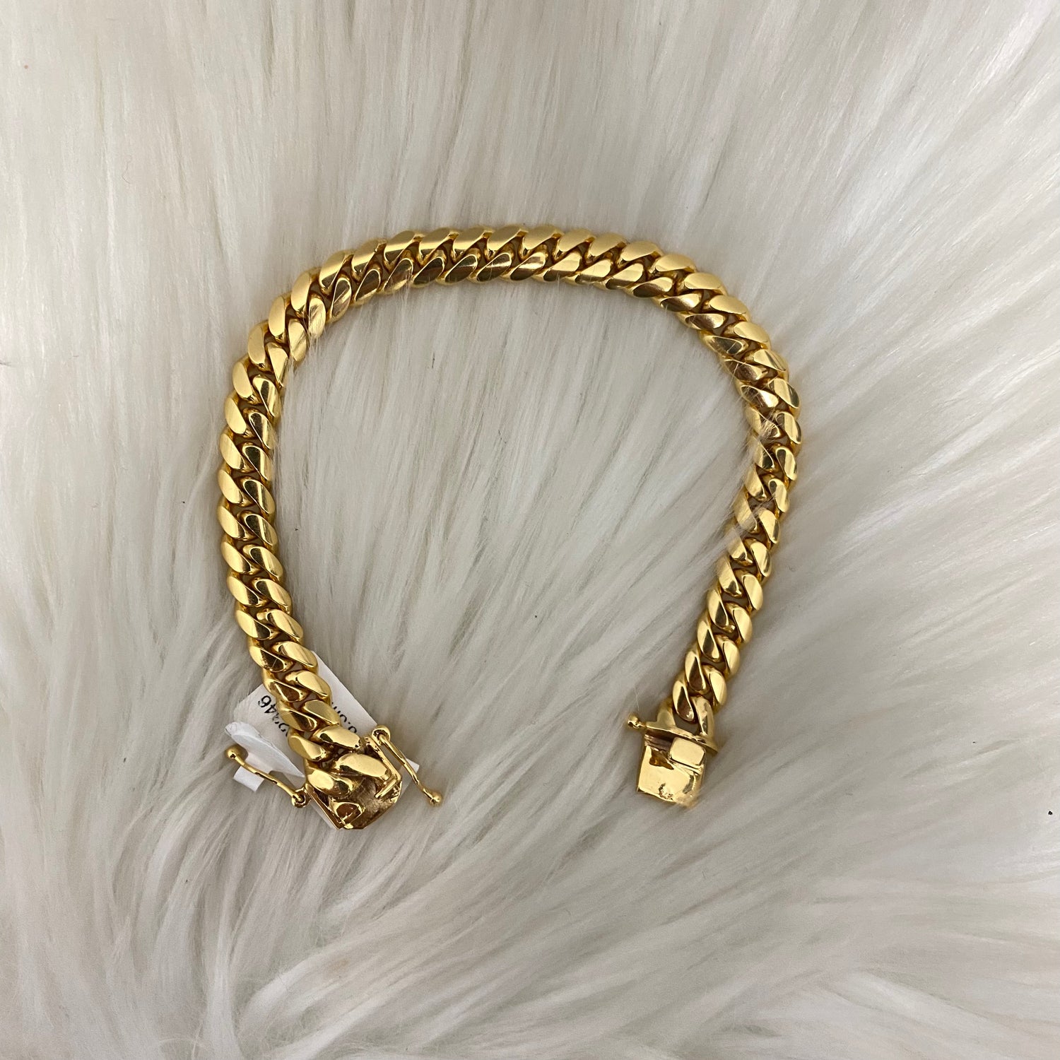 14K Yellow Gold Cuban Links Bracelet / 51gr / 8.3mm / 8 3/4in