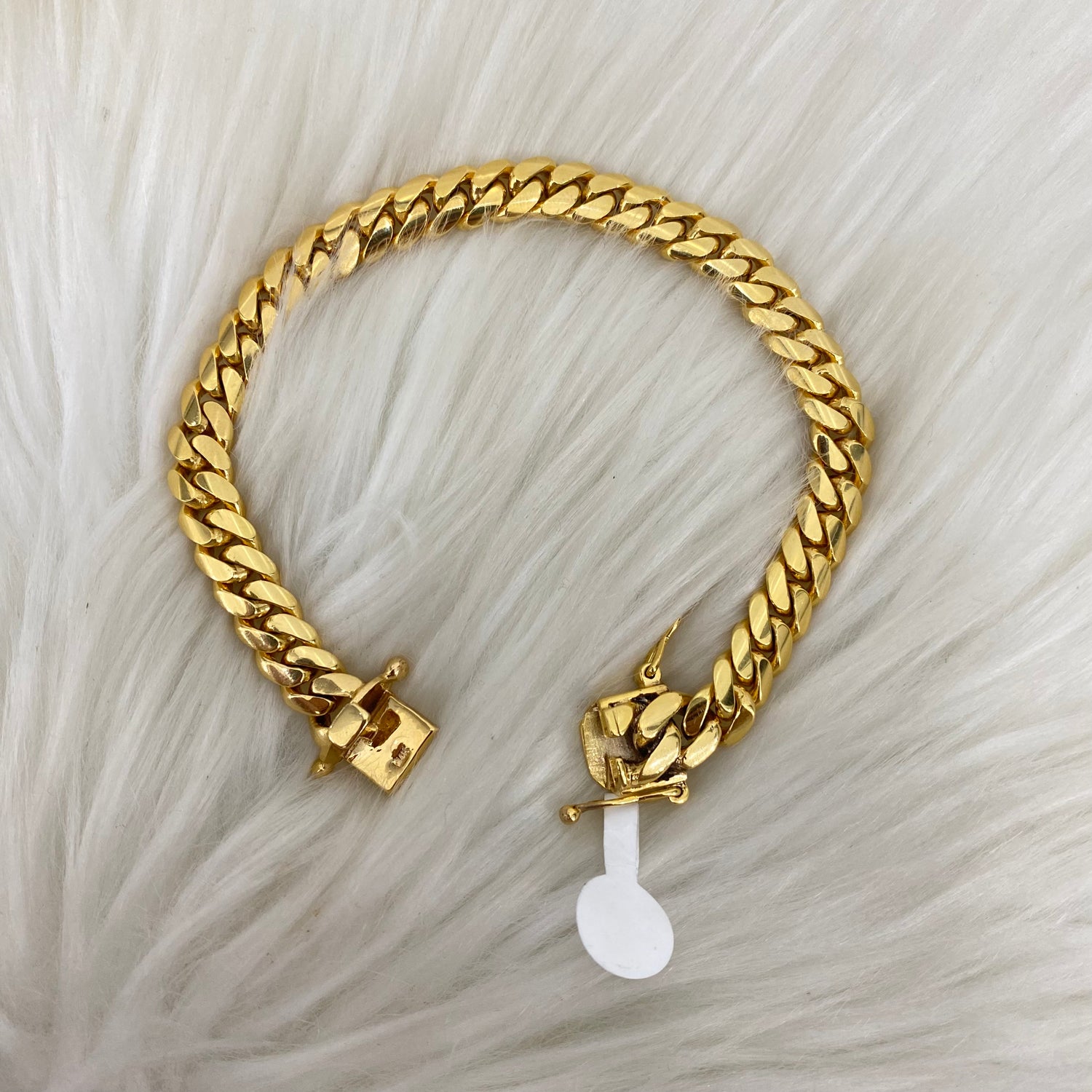 14K Yellow Gold Cuban Links Bracelet / 50.7gr / 8.3mm / 8.5in