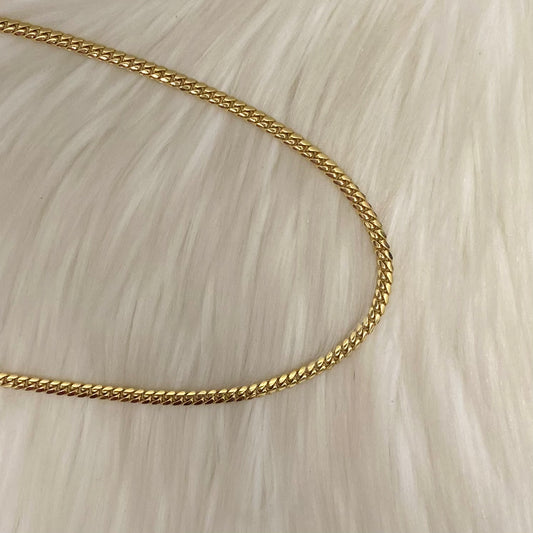 14K Yellow Gold Micro Cuban / 20.4gr / 4mm / 16in