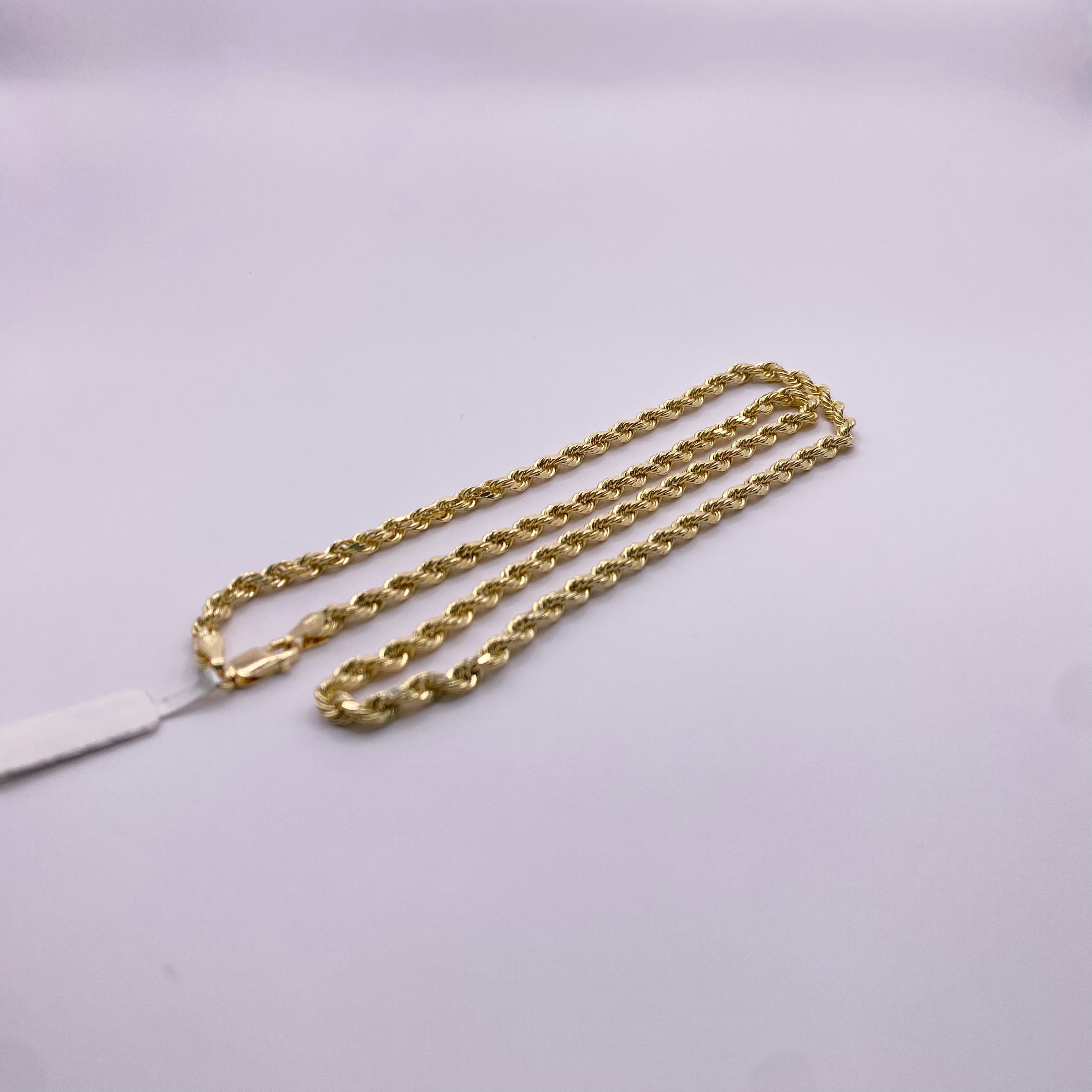 10K Yellow Gold Rope Chain / 6.4gr / 3.5mm / 22in