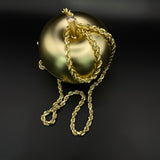 14K Yellow Gold Rope Chain / 31.7gr / 4mm / 24in