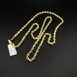 14K Yellow Gold Rope Chain / 16.7gr / 2.5mm / 24in