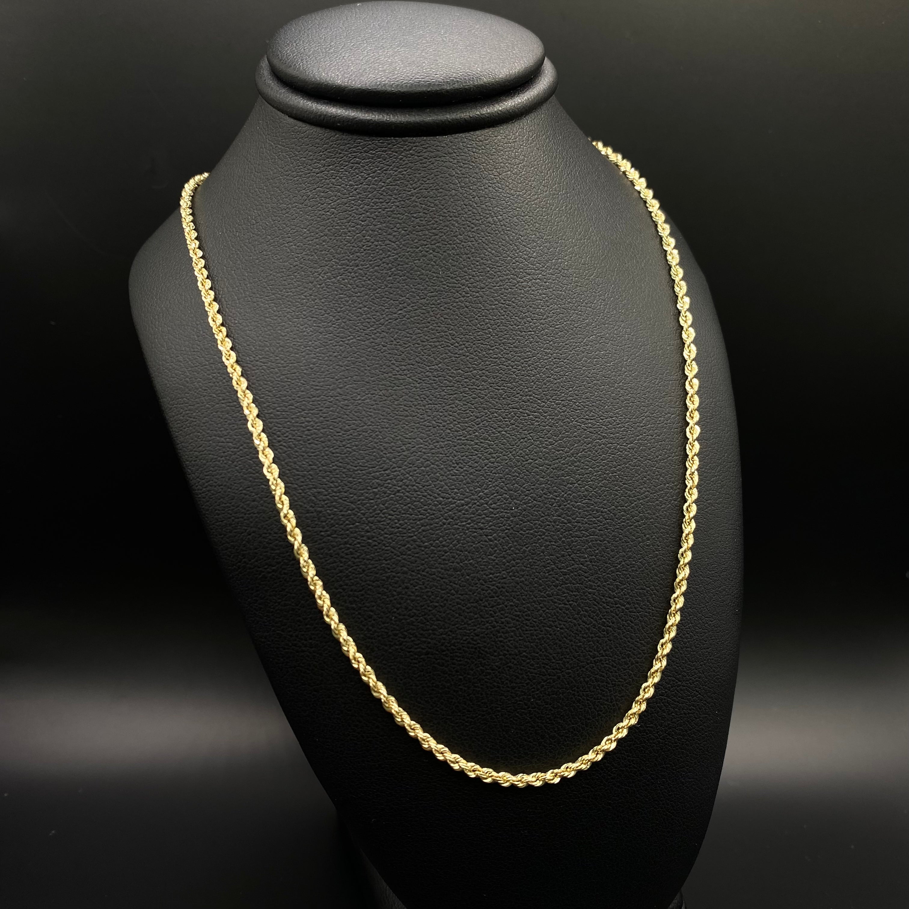 14K Yellow Gold Rope Chain / 9.6gr / 4.1mm / 26in