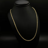 14K Yellow Gold Rope Chain / 16.7gr / 2.5mm / 24in