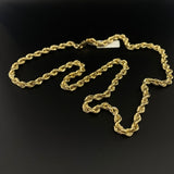 14K Yellow Gold Rope Chain / 7.7gr / 3.8mm / 22in