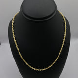 10K Yellow Gold Rope Chain / 5.4gr / 3.1mm / 20in