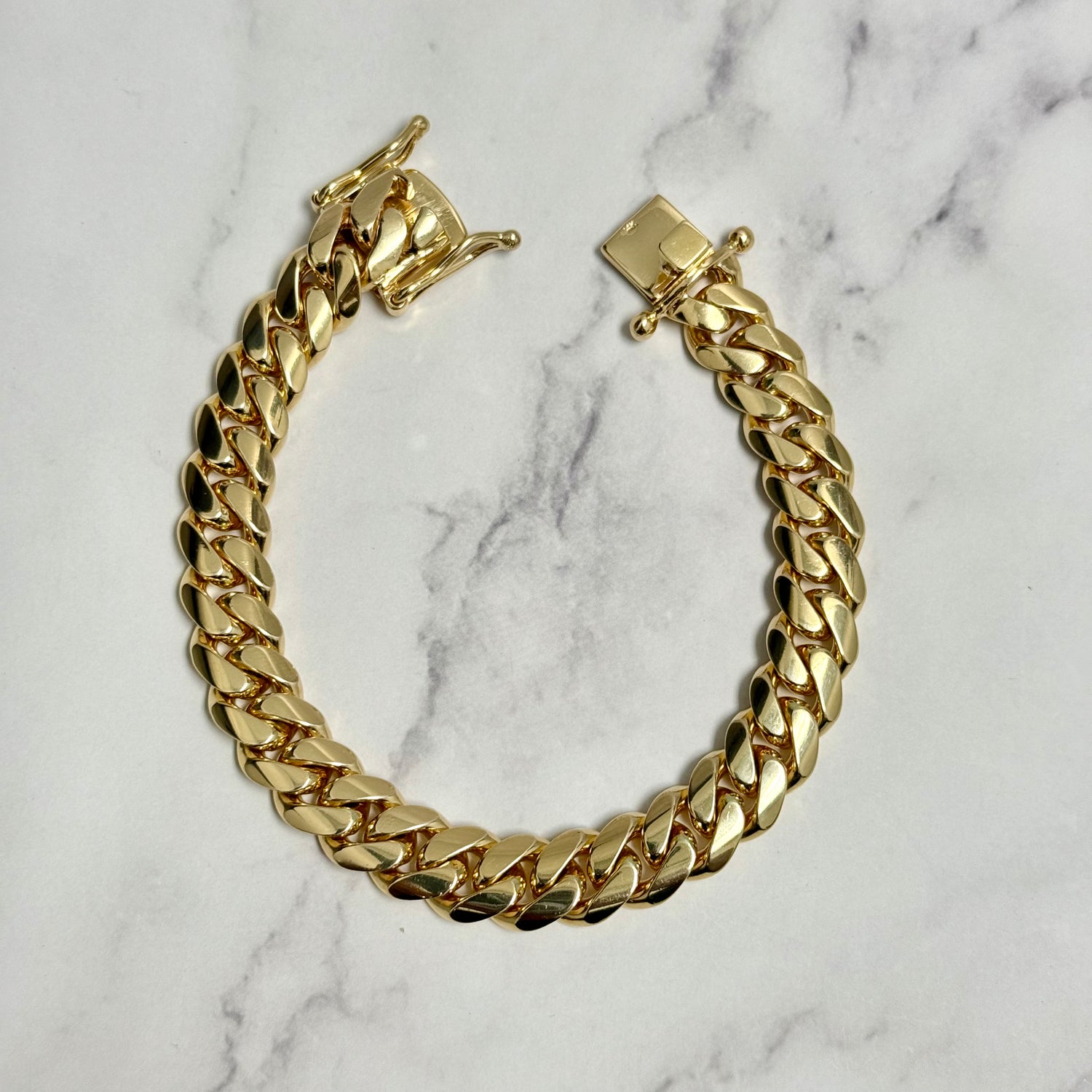 14K Yellow Gold Cuban Links Bracelet / 87.7gr / 11.3mm / 8 1/4in