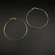 14K Yellow Gold Hoop Earrings / 7.3gr