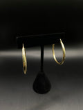 14K Yellow Gold Hoop Earrings / 3gr