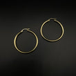 14K Yellow Gold Hoop Earrings / 3gr