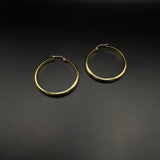 14K Yellow Gold Hoop Earrings / 3.7gr