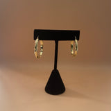14K Yellow Gold Hoop Earrings / 2.2gr