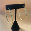 14K Yellow Gold Hoop Earrings / 3.9gr