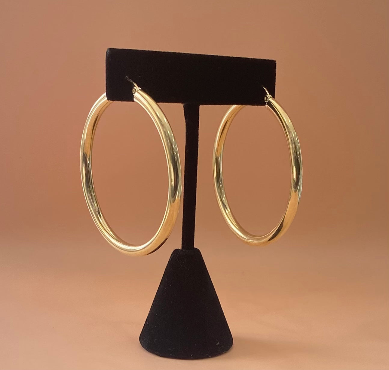 14K Yellow Gold Hoop Earrings / 5.1gr