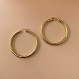 14K Yellow Gold Hoop Earrings / 5.1gr