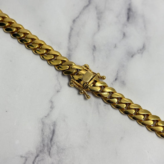 10K Yellow Gold Cuban Links / 187.4gr / 10mm / 28in