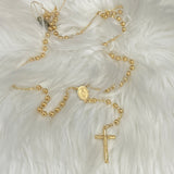 14K Yellow Gold Rosary Chain / 33.1gr / 6mm / 26in