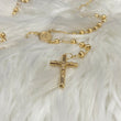 14K Yellow Gold Rosary Chain / 24.5gr / 5mm / 26in