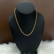 10K Yellow Gold Roll-On Chain / 6.6gr / 4.3mm / 16in