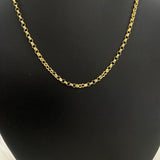 10K Yellow Gold Roll-On Chain / 2.5gr / 2.5mm / 20in