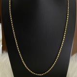 10K Yellow Gold Roll-On Chain / 2.5gr / 2.5mm / 20in