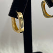 10K Yellow Gold Fashion Hoop Earrings / 3.9gr