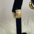 14K Three Colour Gold Fashion Hoop Earrings / 3gr