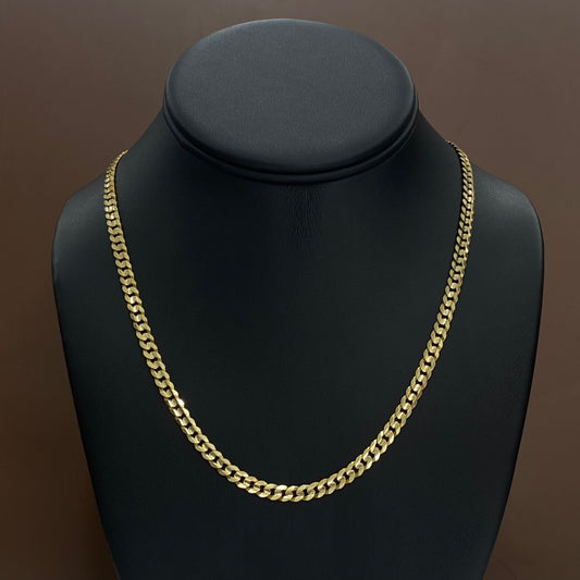 10K Yellow Gold American Cuban Chain / 14.7gr / 4.6mm / 20in