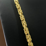 10K Yellow Gold Byzantine Chain / 27.6gr / 4mm / 26in