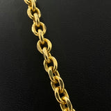 14K Yellow Gold Roll On Chain / 22.5gr / 5.3mm / 24in