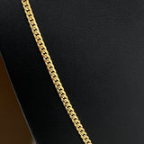 14K Yellow Gold Micro Cuban Chain / 43gr / 5mm / 20in