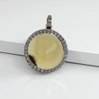10K Yellow Gold Diamond Memorial Pendant 0.25Ct Dia / 4.9gr / 1 - 1.2in